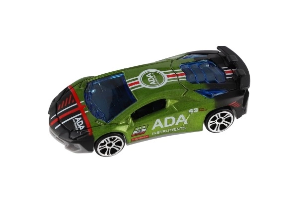Avto športni 6ks kov/plast 8cm na prosti tek v škatli 10,5x27,5x4cm