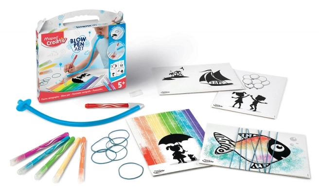 Set pisal s pihanjem Maped String'Art Blowpen