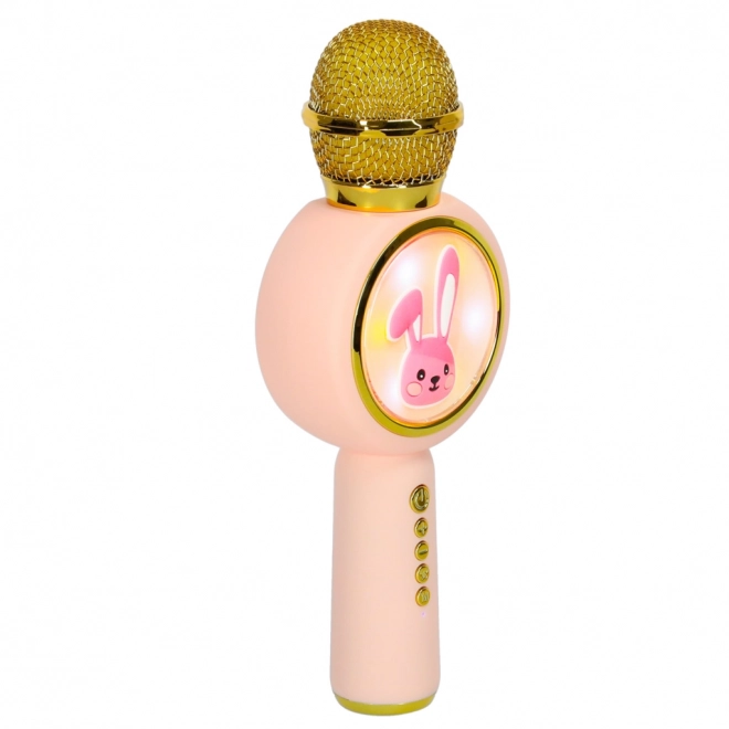 Brezžični mikrofon za karaoke bunny pink