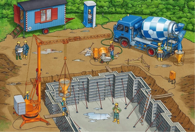 SCHMIDT Puzzle Na gradbišču 3x24 kosov