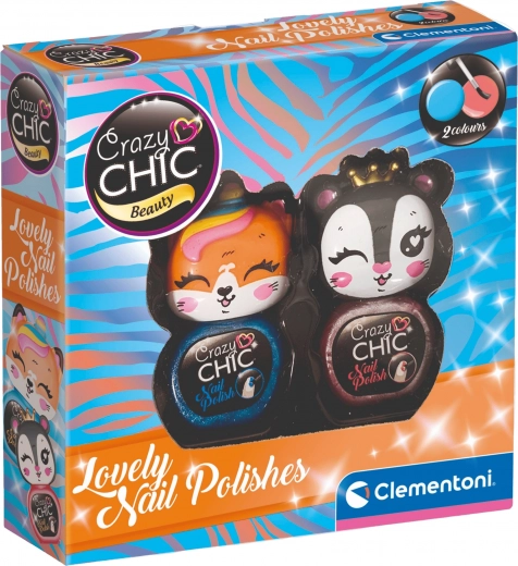 Clementoni Crazy Chic Beauty: komplet lakov za nohte Lovely – Dvojno pakiranje
