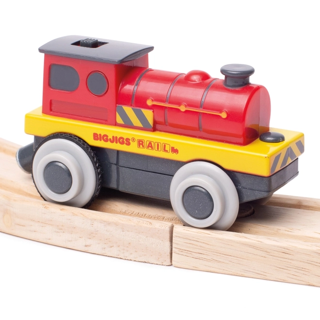 Bigjigs Rail Električna lokomotiva Rdeči silak