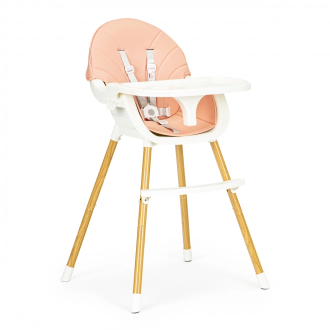 Ecotoys Jedilnica Stolček 2v1 Roza