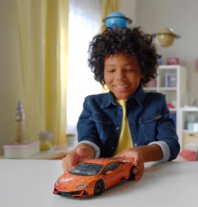 108-delna sestavljanka 3D Vozila Lamborghini Huracan Evo Arancio