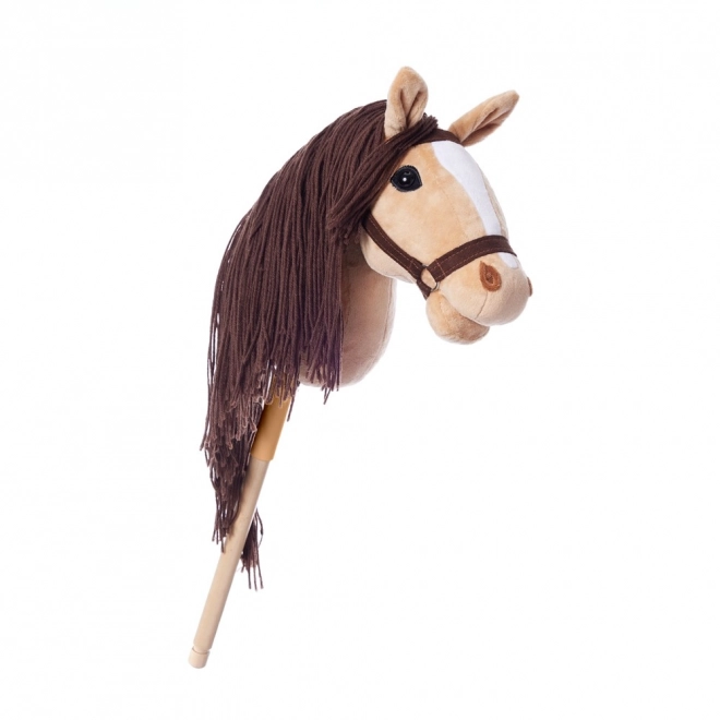 HOPPIHORSE konj na palici hobby horse velikost A3 bež