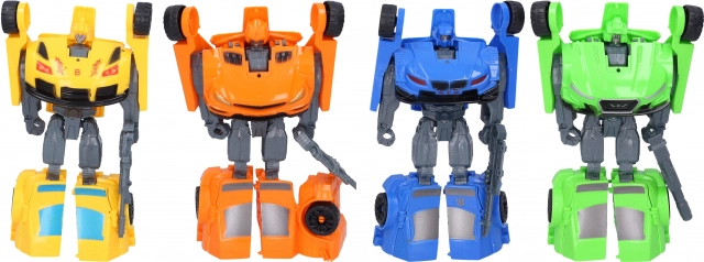 Avtorobot 14 cm z orožjem – transformacijski avto robot
