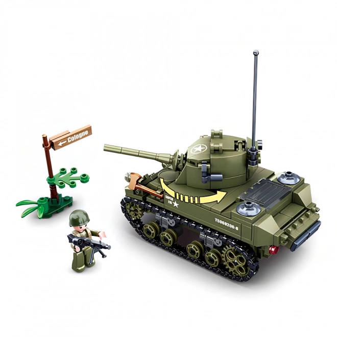 Sluban Army WW2 M38-B0856 Mal zavezniki tank