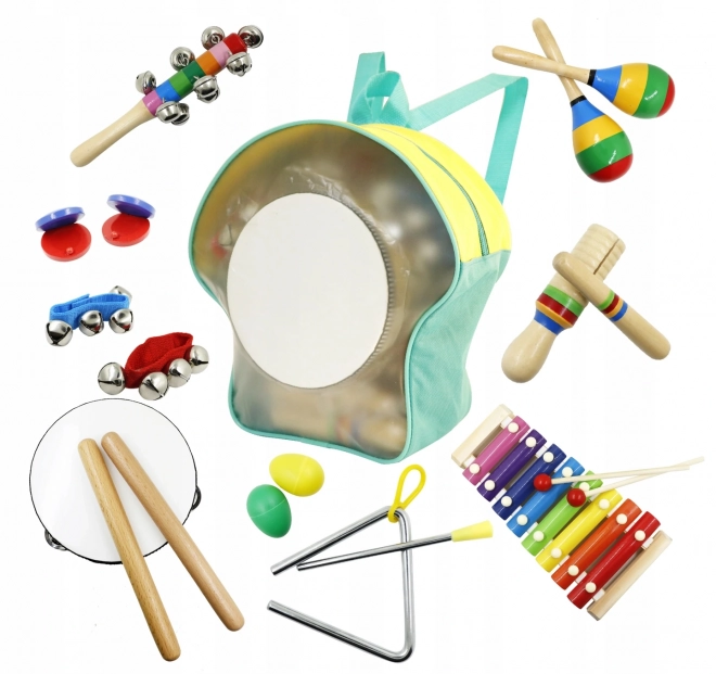 ECOTOYS Glasbeni set v nahrbtniku