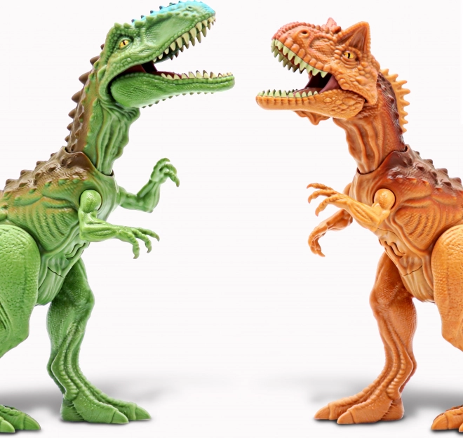 Primal Clash! Dino bitka set Carnotaurus proti Gigantosaurus, figurice 21 cm