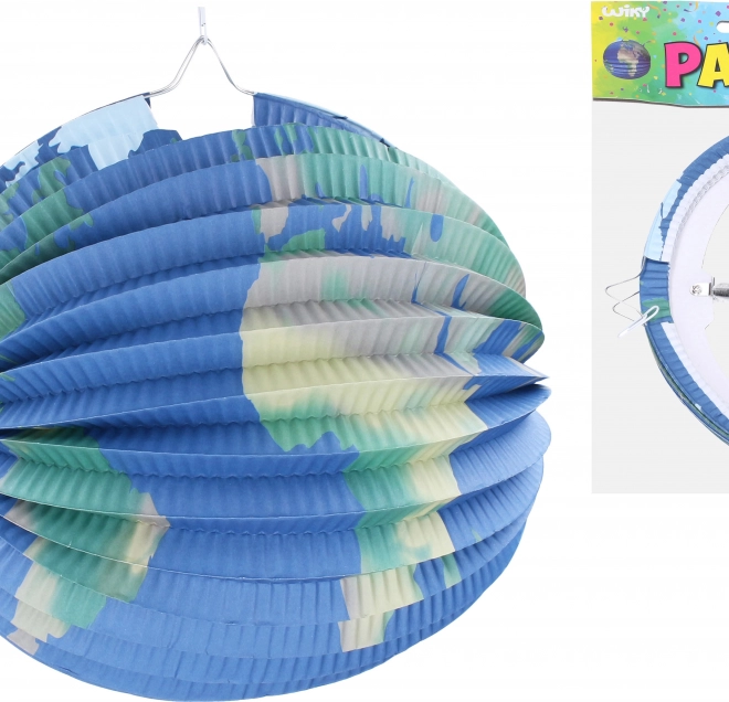 Lampijon krogla Zemlja 25 cm