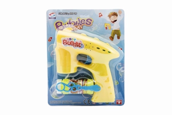 Pištola za mehurčke plastična 13 cm + 1 polnilo na baterije