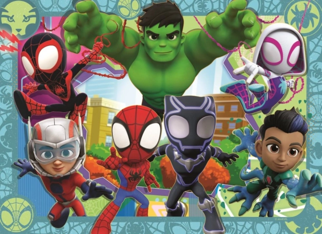 Ravensburger sestavljanka Spidey in njegovi čudoviti prijatelji 4x42 kosov