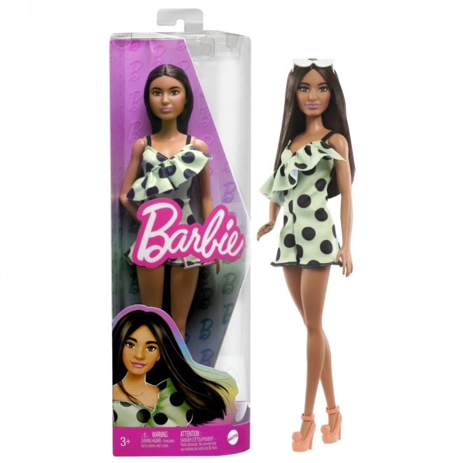 Barbie Fashionistas lutka v pikčastem kombinezonu