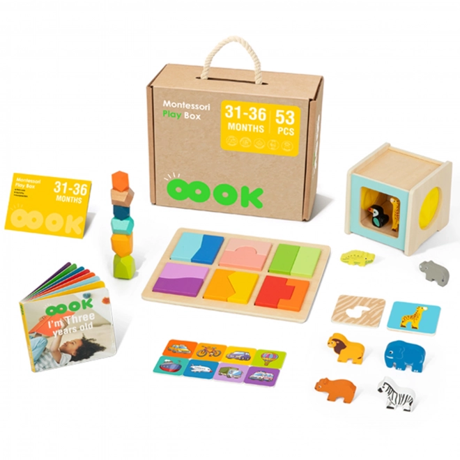 Izobraževalni Montessori Box za otroke v starosti 31-36 mesecev