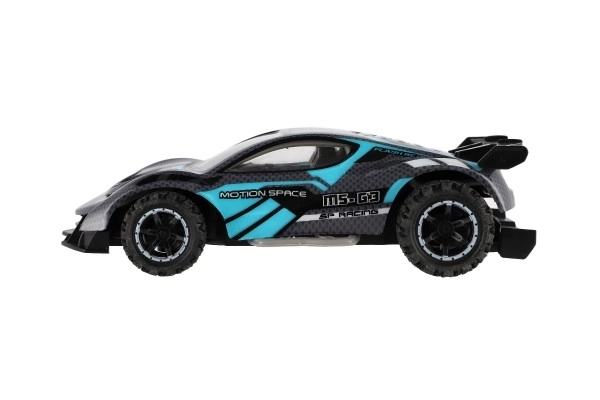 RC športni avto 2,4GHz srebrno-turkizno 20cm – Srebrno-turkizno