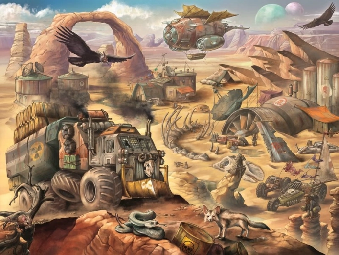 Ravensburger sestavljanka apokaliptična puščava 1500 koščkov