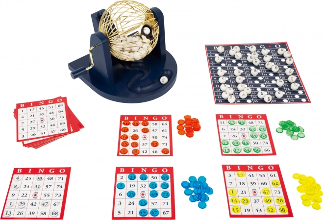 Družinska igra bingo z žrebalnim bobnom