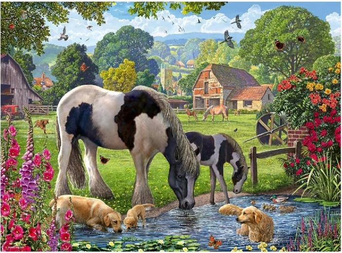 Ravensburger sestavljanka Hadlow – svet ponijev, 500 koščkov