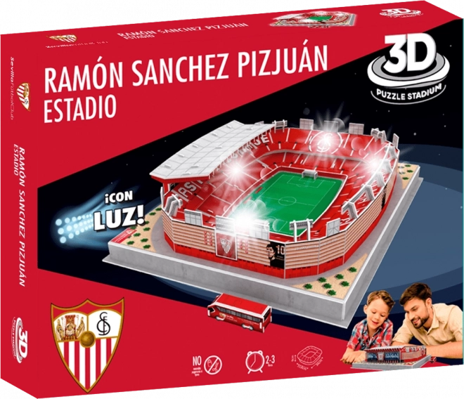 Svetleči 3D puzzle stadion Ramón Sánchez-Pizjuán - FC Sevilla