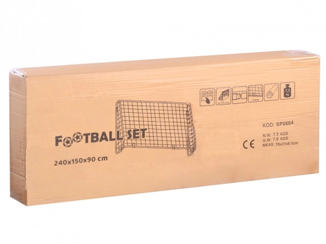 Nogometni gol za otroke 240x150x90cm