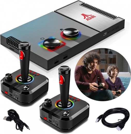 retro igralna konzola atari gamestation pro z več kot 200 igrami
