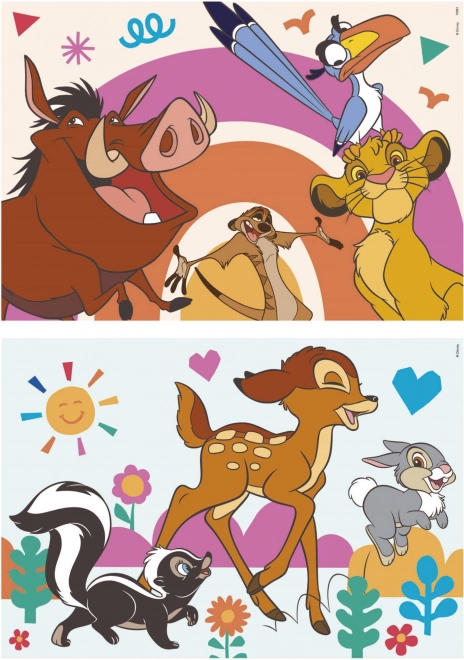 Lesene sestavljanke Levji kralj in Bambi od Educa