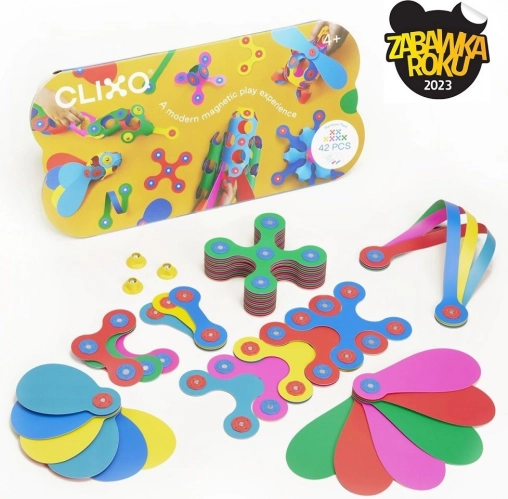 Clixo Rainbow magnetna sestavljanka 42 kosov