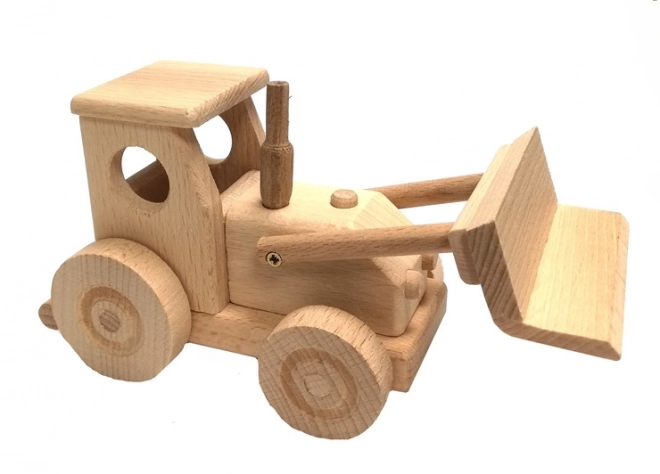 Leseni traktor z rezalnikom