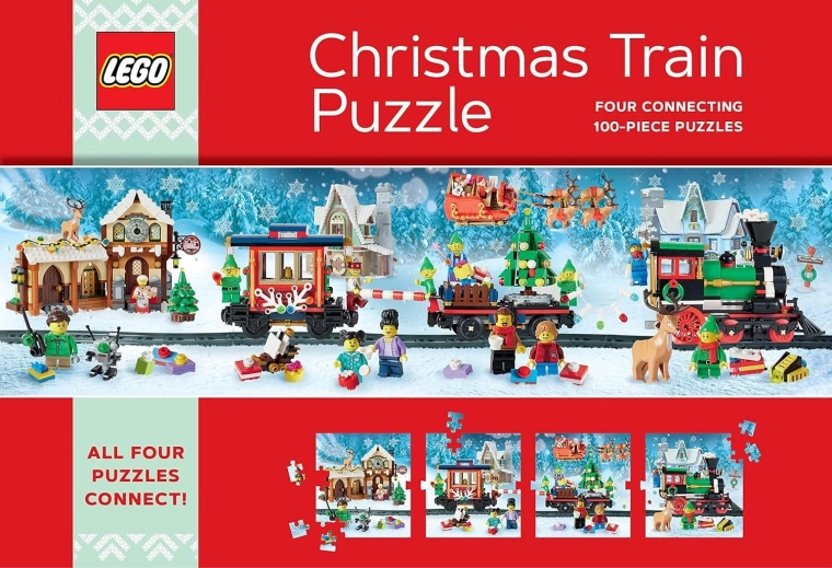 Božični sestavljanka vlak LEGO 4×100 koščkov