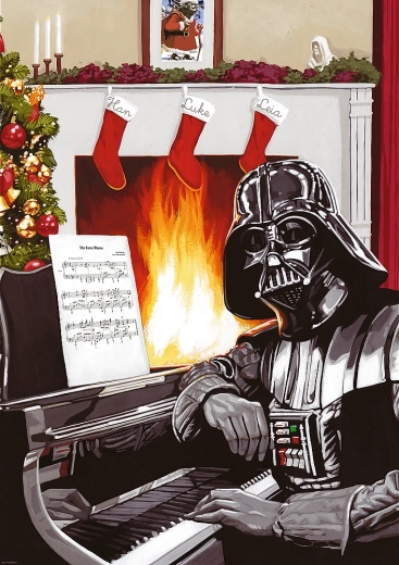 Trefl sestavljanka Star Wars: Božič z Darth Vaderjem 1000 koščkov