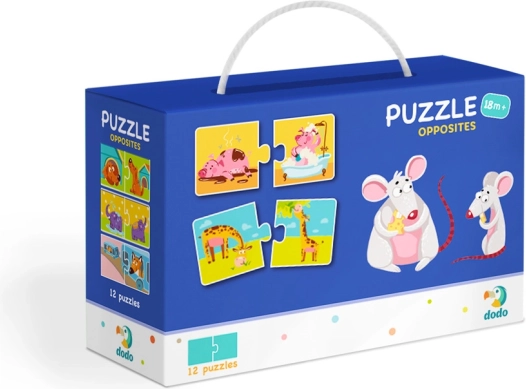 DODO puzzle Nasprotja za otroke 12 parov