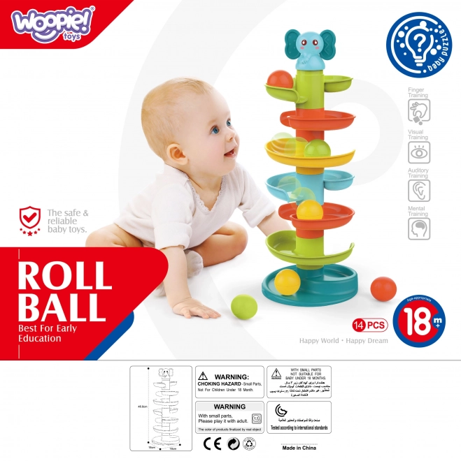 Spiralna steza za krogle za malčke