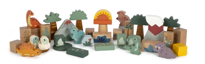 Small foot Lesene kocke Dino