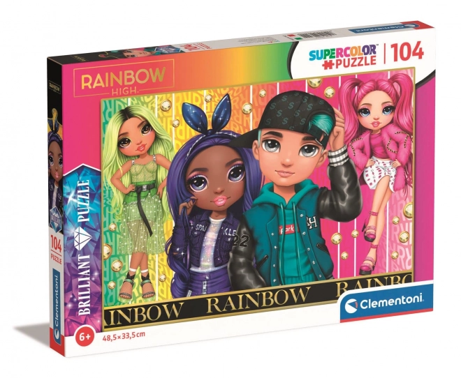 CLEMENTONI Brilliant sestavljanka Rainbow High: Jade, Krystal, River in Stella 104 kosov