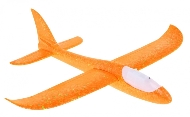 Polistirenski model letala + gibljiv stabilizator + luči – Oranžna