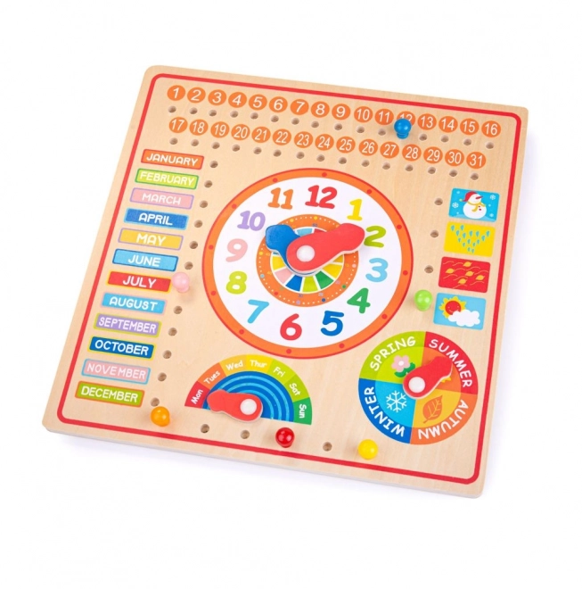 Bigjigs Toys Koledar z uro