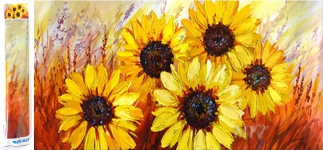 Diamantno slikanje Čudovite sončnice 80x40 cm