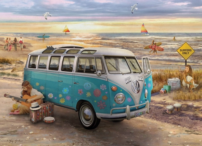Sestavljanka Eurographics VW Bus – ljubezen in upanje, 1000 kosov