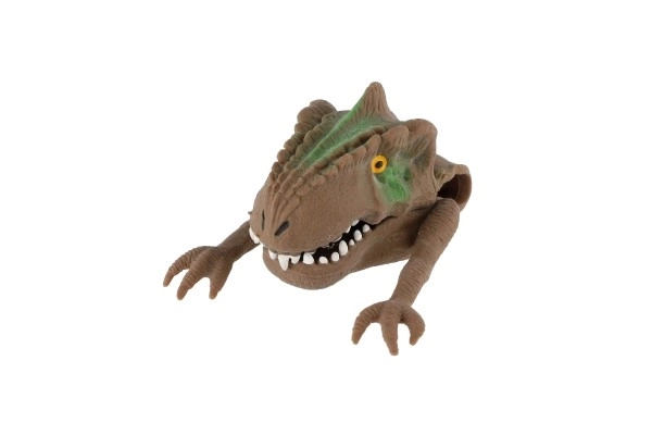 Lutka dinozaver 6x8cm silikon 3 barve