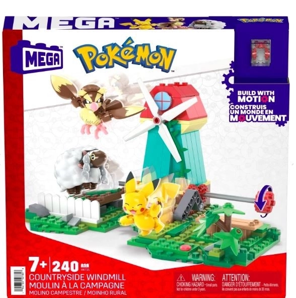 Pokemonov podeželski vetrni mlin gradbeni set