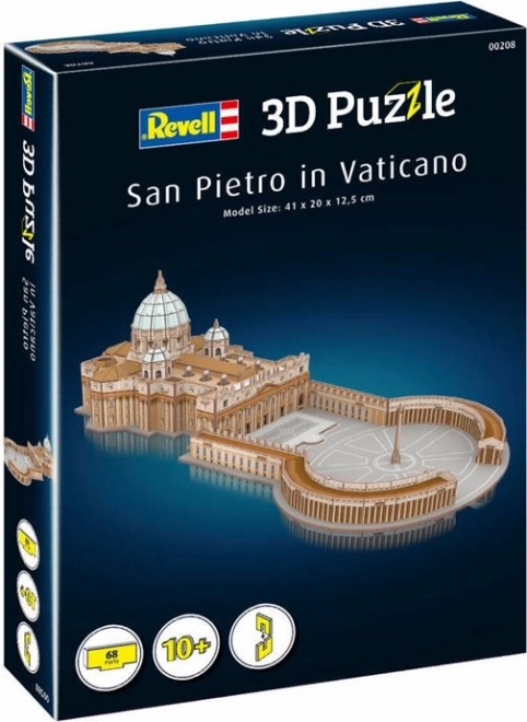 Revell 3D puzzle bazilika sv. Petra, Vatikan 68 delov