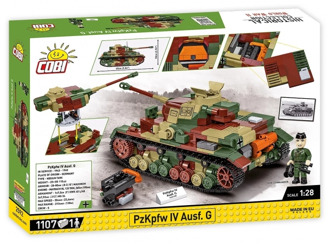 Stavebnica WWII Panzerkampfwagen IV Ausf. G s 1107 deli