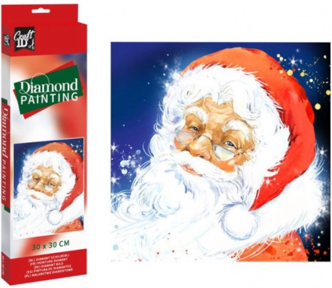Diamantno slikanje Santa 30x30 cm