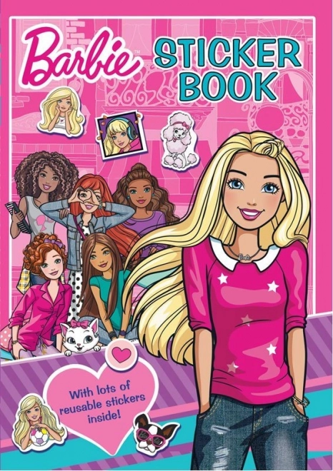 Samolepkova knjiga z Barbie pobarvankami