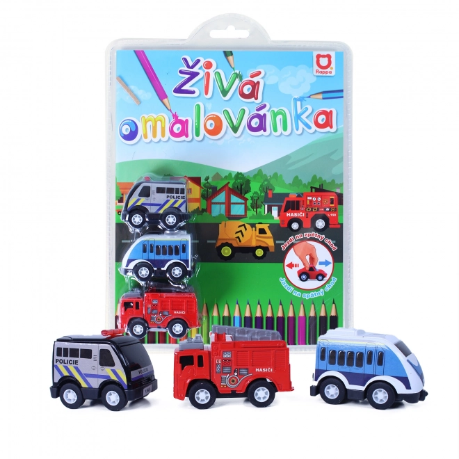 Živa pobarvanka avtomobila 3 kos