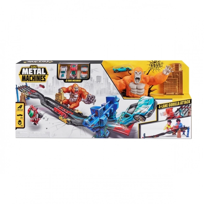 Zabavna proga Metal Machines 4 steze napad Gorile