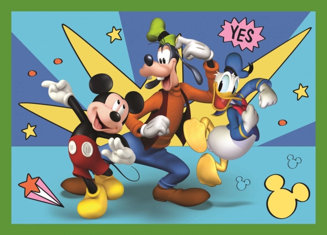 Sestavljanka 4v1 Mickey med prijatelji