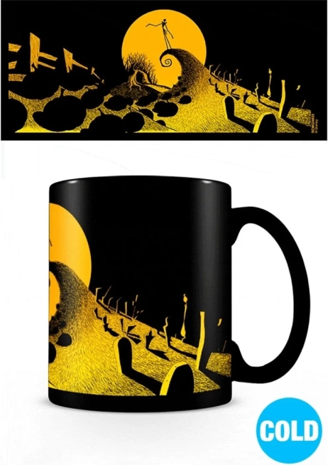 Skodelica s premenljivim motivom Nightmare Before Christmas