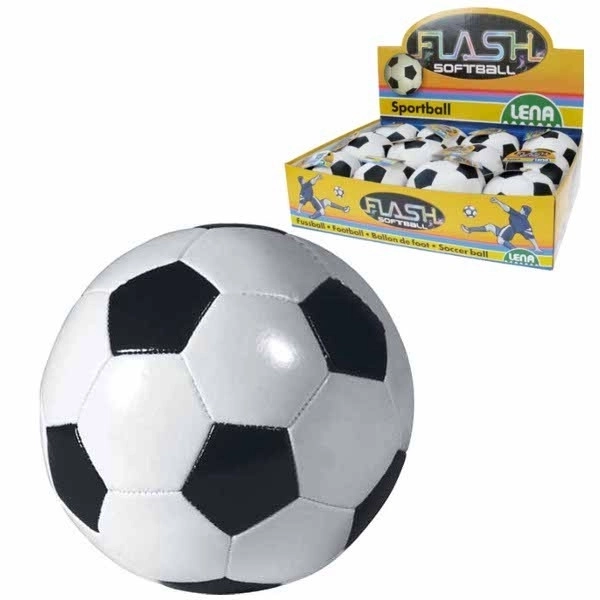 Črno-bela softball žoga 10 cm