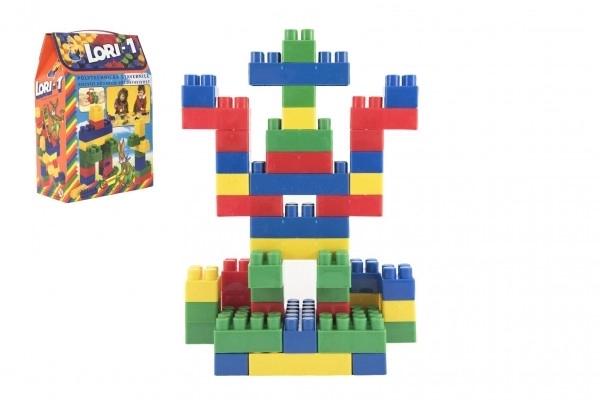 Konstrukcijski set LORI 1 plast 50 kosov v škatli 19x28x10cm